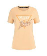 GUESS ICON Tricou din bumbac piersic nisipos - tricou - 3