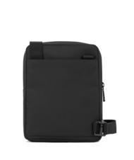PIQUADRO WOLLEM Geanta iPad mini din material si piele negru - Genți de umăr bărbați - 4