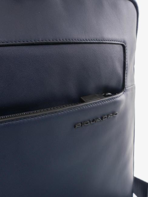 W119 Servietă din piele, suport pentru pc de 15,6". albastru - Serviete birou