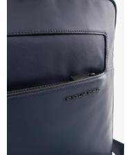 PIQUADRO W119 Servietă din piele, suport pentru pc de 15,6". albastru - Serviete birou - 3