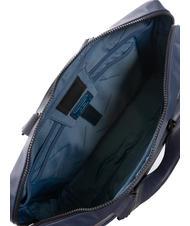 PIQUADRO W119 Servietă din piele, suport pentru pc de 15,6". albastru - Serviete birou - 5
