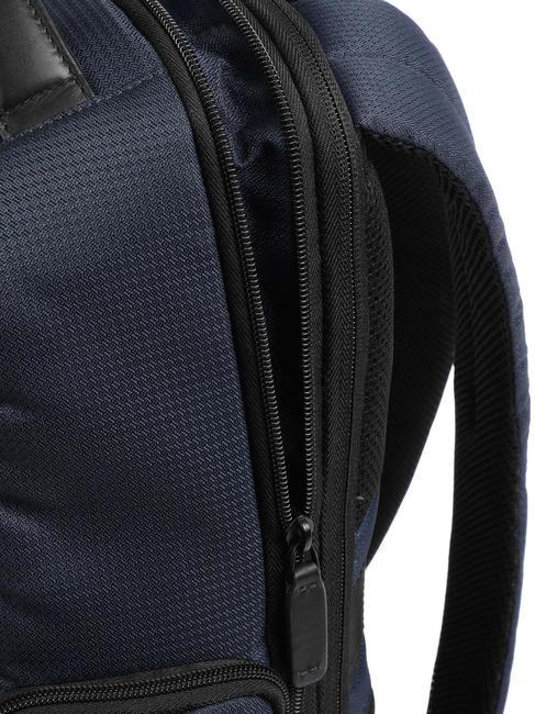 WOLLEM Rucsac pentru laptop de 15,6 inchi din material și piele albastru - Rucsacuri pentru laptop