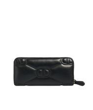 TWINSET LOGO QUILTED Fermoar mare &icirc;n jurul portofelului negru - Portofele femei - 3