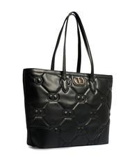 TWINSET LOGO QUILTED Geanta de cumparaturi pe umar negru - Genți femei - 2
