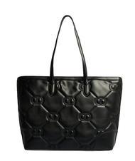 TWINSET LOGO QUILTED Geanta de cumparaturi pe umar negru - Genți femei - 4