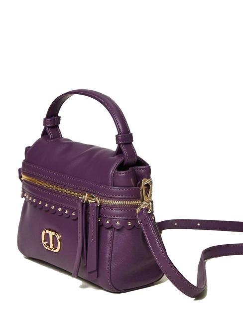 CECILE Mini geantă de m&acirc;nă cu curea de umăr violet - Genți femei