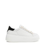 TWINSET METALLIC LOGO Tenisi din piele optic/negru - Pantofi femei - 2