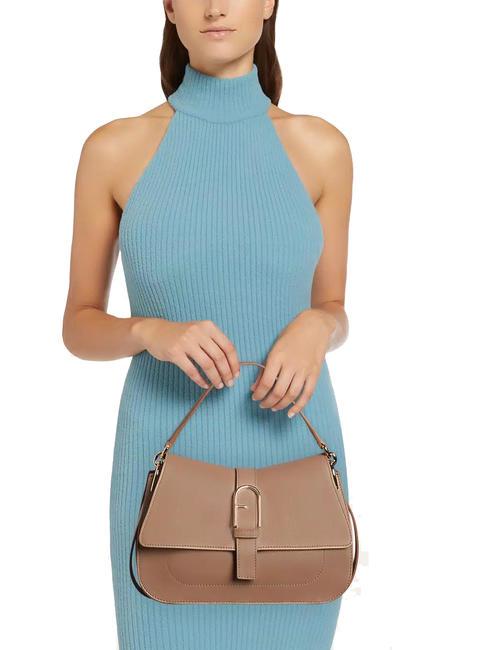 FLOW M Geanta M din piele greige - Genți femei