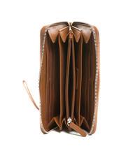 TOSCA BLU BASIC Portofel din piele cu fermoar BROWN - Portofele femei - 2