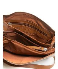 TOSCA BLU BASIC Geanta de umar din piele BROWN - Genți femei - 5