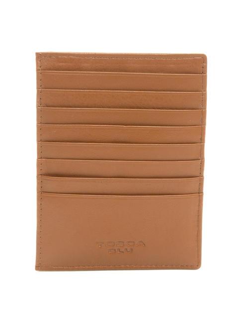 BASIC Portofel din piele pentru carduri BROWN - Portofele femei