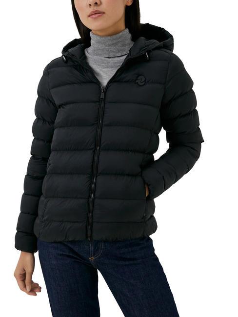 RECYCLED  negru - Jachete de puf pentru femei