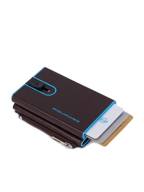BLUE SQUARE Portofel din piele cu sistem de alunecare MAHOGANY - Portofele bărbați