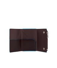 PIQUADRO BLUE SQUARE Portofel din piele cu sistem de alunecare MAHOGANY - Portofele bărbați - 3