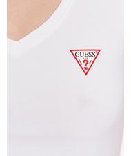 GUESS MINI TRIANGLE Tricou cu decolteu în V alb purpuriu - tricou - 4