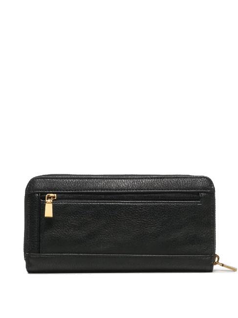 LAUREL Large Portofel cu fermoar BLACK - Portofele femei