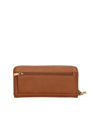 GUESS LAUREL Large Portofel cu fermoar COGNAC - Portofele femei - 3