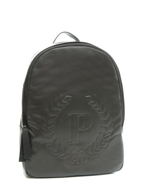 LOGO EMBOSSED Rucsac rotund din p&acirc;nză acoperită maro / crem - Serviete birou