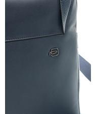 PIQUADRO MACBETH Geanta din piele extensibila albastru - Genți de umăr bărbați - 4