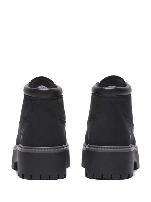 HERITAGE PLATFORM Botine din nubuck Jetblack - Pantofi femei