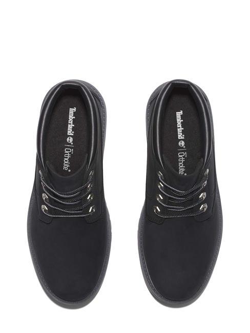 HERITAGE PLATFORM Botine din nubuck Jetblack - Pantofi femei