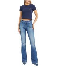 GUESS MINI TRIANGLE Tricou slim fit albastru &icirc;nnegrit - tricou - 3