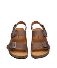 DOCKSTEPS VEGA Sandale papuci din piele intoarsa tutun - Pantofi bărbați - 4