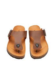 DOCKSTEPS VEGA Sandale tanga din piele intoarsa tutun - Pantofi bărbați - 4