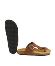 DOCKSTEPS VEGA Sandale tanga din piele intoarsa tutun - Pantofi bărbați - 6