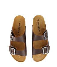 DOCKSTEPS VEGA Sandale din piele cu catarama dubla maro inchis - Pantofi bărbați - 3