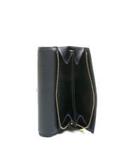 COCCINELLE DORA Portofel mic din piele texturată dARKBlue - Portofele femei - 4