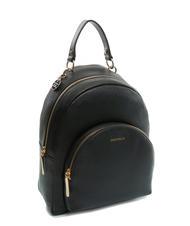 COCCINELLE ALPHA Rucsac din piele texturată negru - Genți femei - 2
