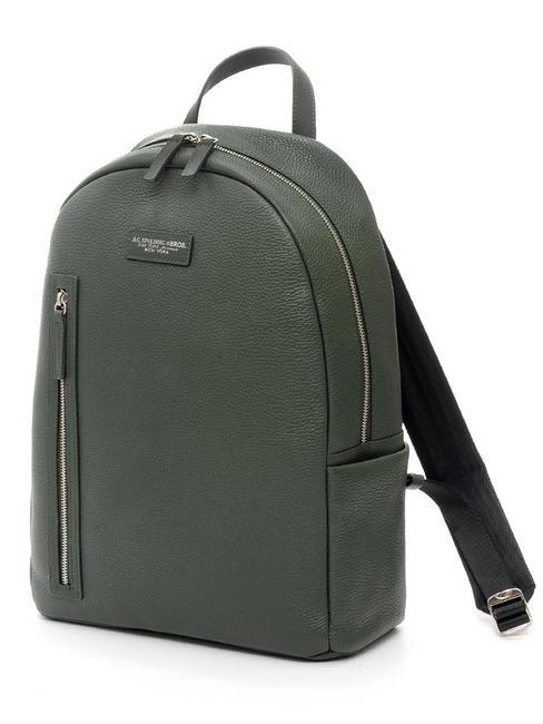 TOURIST Rucsac pentru PC de 15", din piele padure verde - Rucsacuri pentru laptop