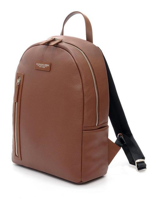 TOURIST Rucsac pentru PC de 15", din piele Maro - Rucsacuri pentru laptop
