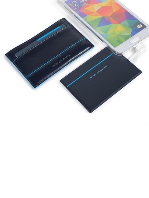 BLUE SQUARE Power Bank 1500 mAh cu husă din piele RED - Accesorii de călătorie