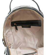TWINSET LOGO QUILTED Rucsac negru - Genți femei - 5