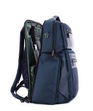PIQUADRO WOODY Rucsac din piele și material textil pentru computer de 15,6". albastru - Rucsacuri pentru laptop - 3