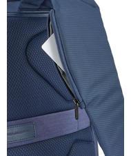 PIQUADRO WOODY Rucsac din piele și material textil pentru computer de 15,6". albastru - Rucsacuri pentru laptop - 6