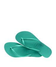 HAVAIANAS flip flops SLIM verde virtual - Pantofi femei - 4