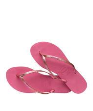 HAVAIANAS YOU GLITTER Papuci flip-flop trandafir de catifea - Pantofi femei - 3