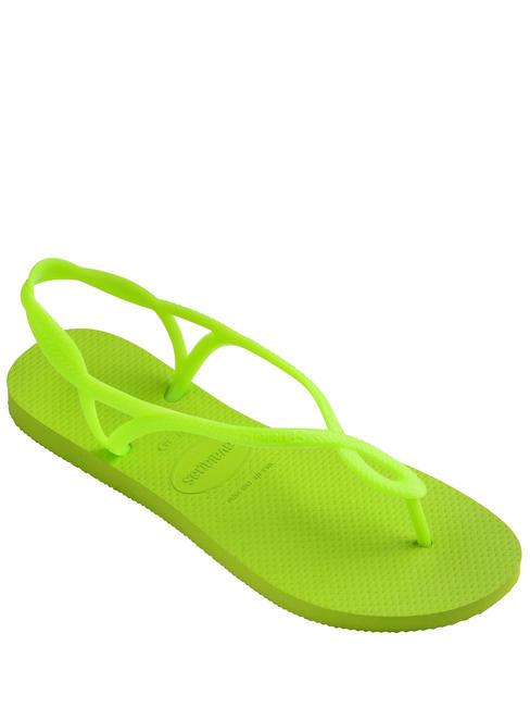 Flip-flops LUNA verde lamaie - Pantofi femei