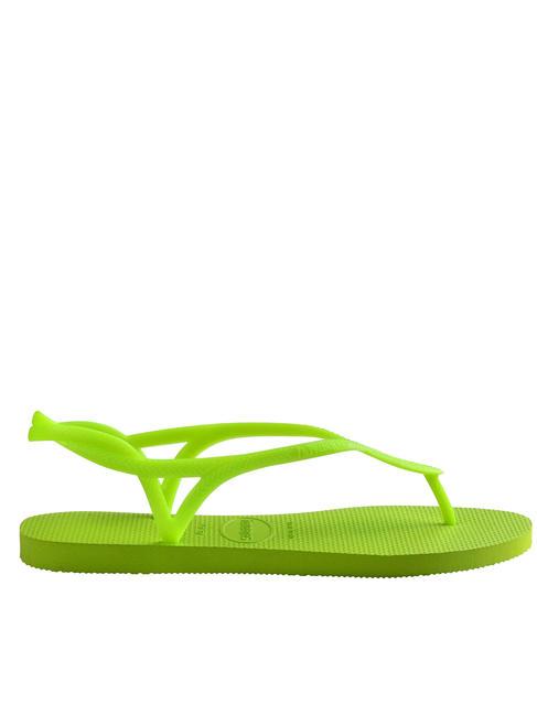 Flip-flops LUNA verde lamaie - Pantofi femei