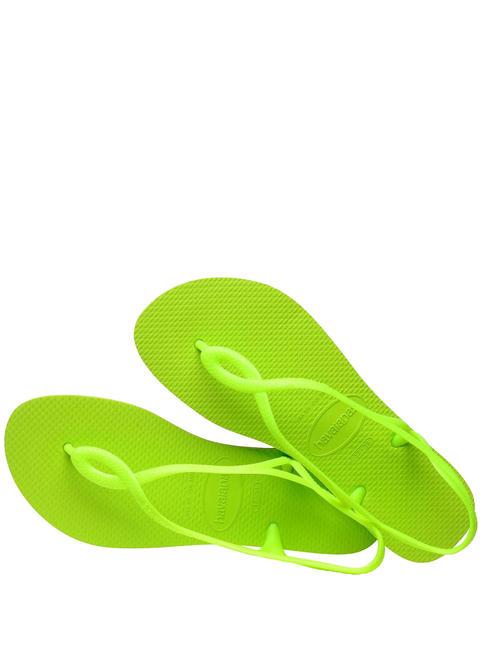 Flip-flops LUNA verde lamaie - Pantofi femei