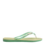 HAVAIANAS SLIM GLITTER FLOURISH Slapi de cauciuc - Pantofi femei