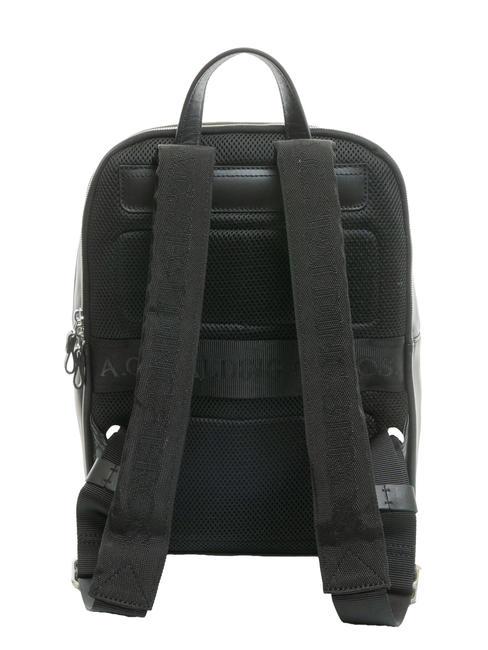ICONIC NEW YORK Rucsac pentru laptop de 15&rdquo;, din piele negru - Rucsacuri pentru laptop