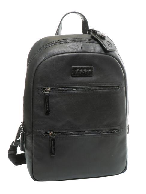 TECH Rucsac mare din piele negru - Rucsacuri pentru laptop