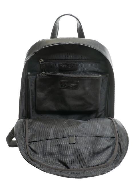 TECH Rucsac mare din piele negru - Rucsacuri pentru laptop