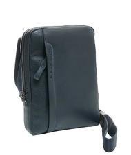 PIQUADRO PAN Poșetă mică din piele albastru - Genți de umăr bărbați - 2