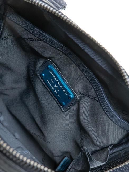 PAN Poșetă mică din piele albastru - Genți de umăr bărbați