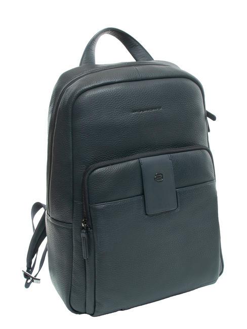ILI Rucsac pentru laptop din piele de 14 inchi albastru - Rucsacuri pentru laptop